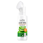 Sadoer Aloe Vera Refreshing Cleansing Face Mousse with Silicone Brush