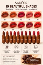Sadoer Sweet Kiss Cocoa Capsule Matt Lipstick