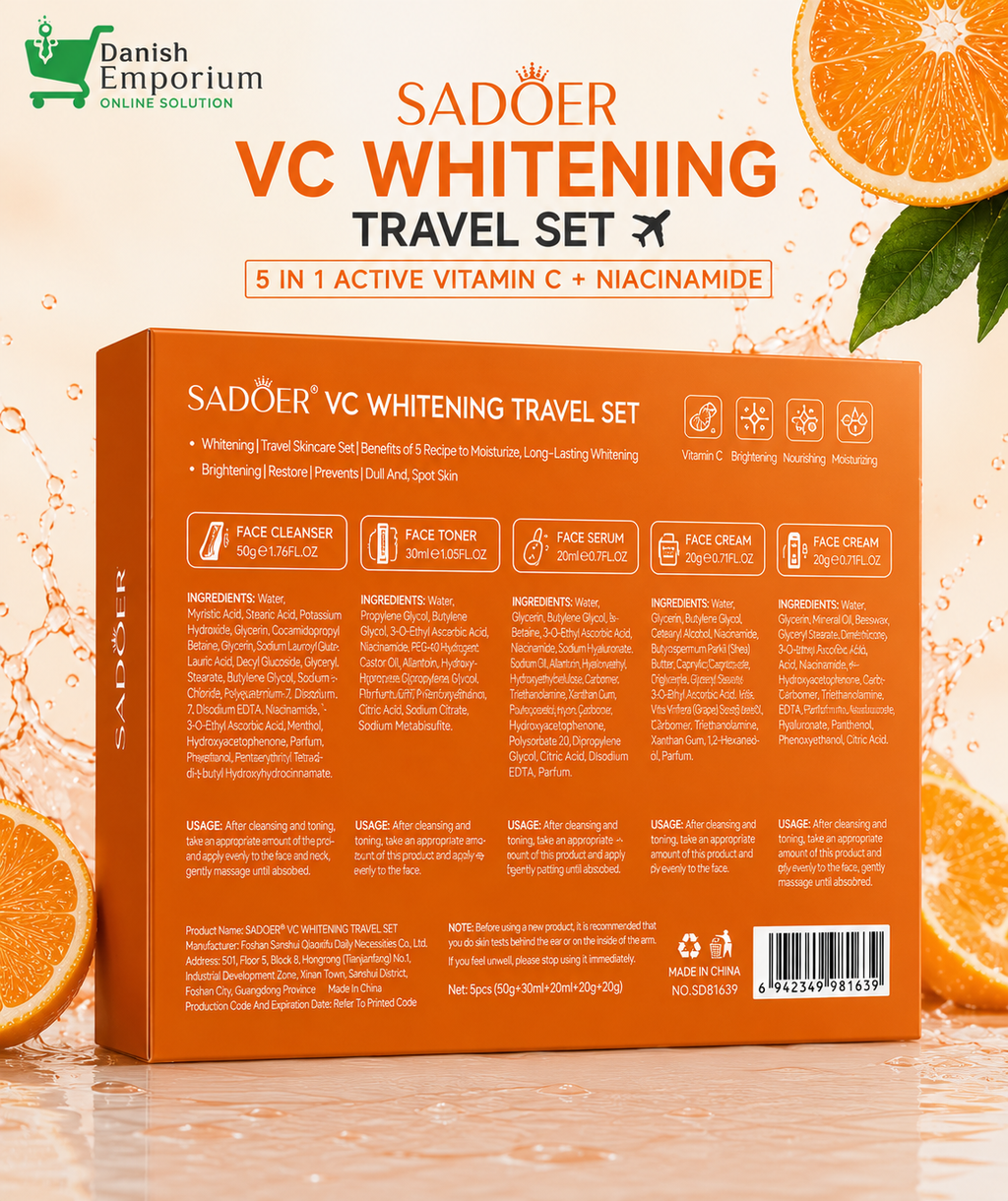 Sadoer Vitamin C + Niacinmide Glow Set