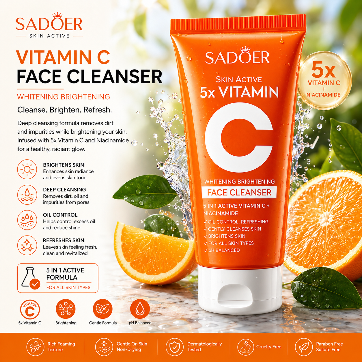 Sadoer Vitamin C Face Cleanser