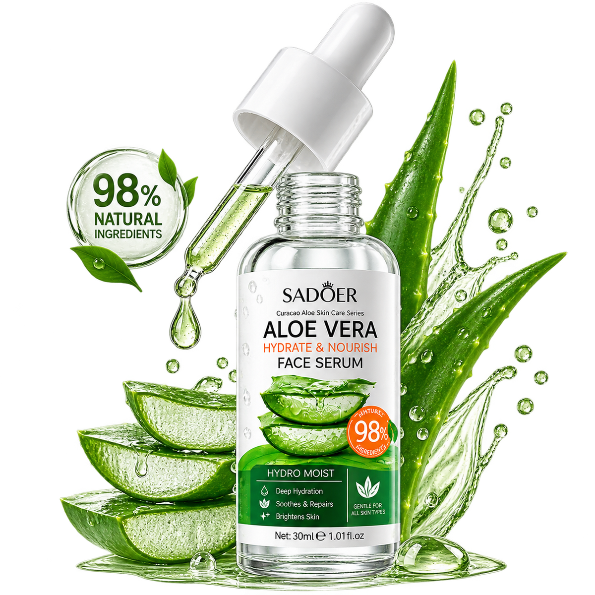 Sadoer Aloe Vera Hydrating & Nourishing Face Serum